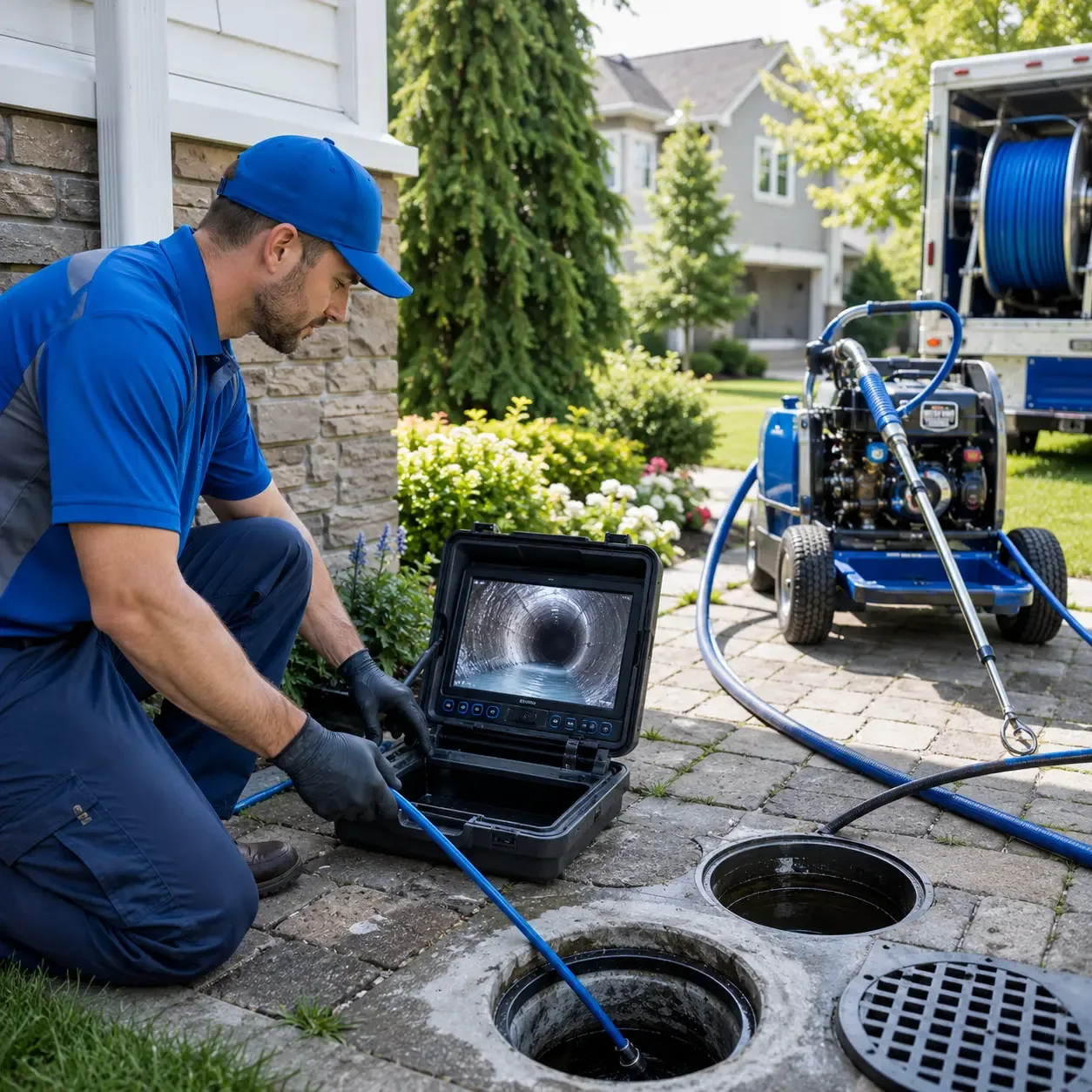 Outdoor drain cleaning professionals serving Olds, IA