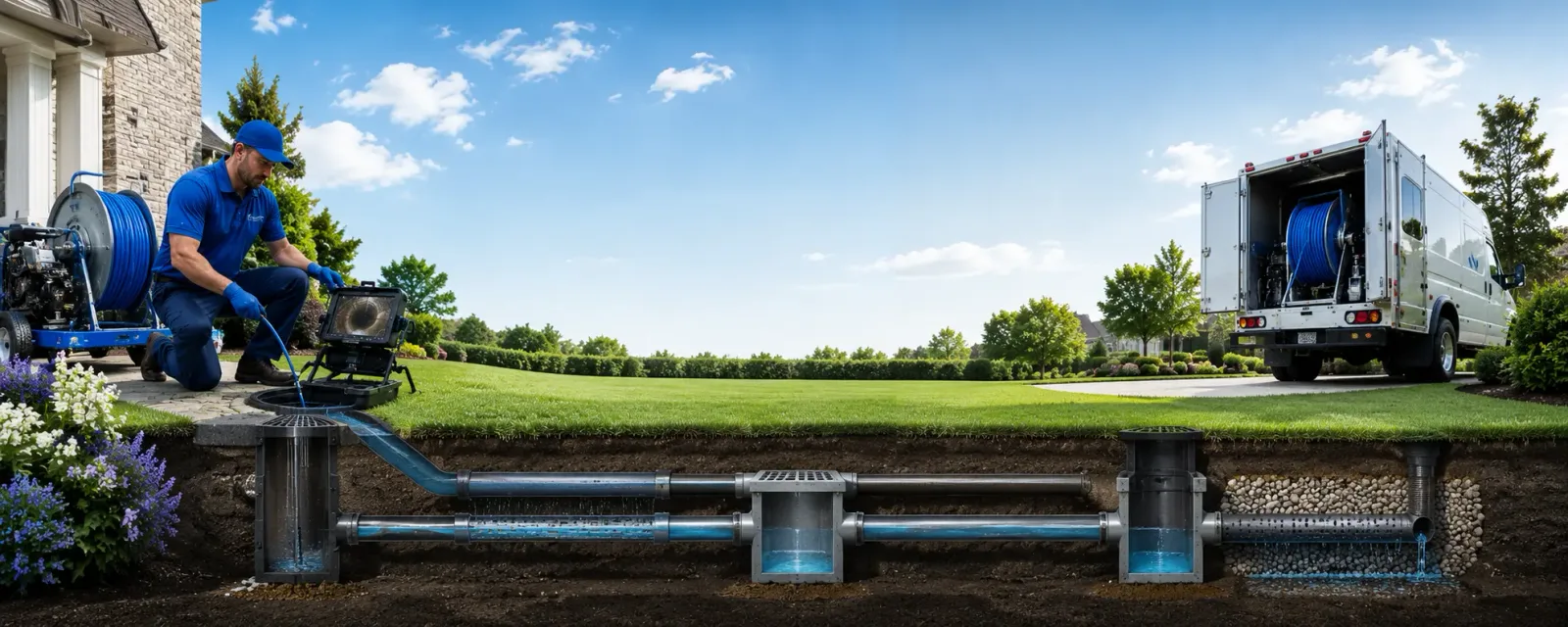 Outdoor drain cleaning information for Olds, IA